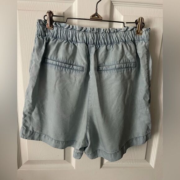 Hâ&âM denimâsâhiâwaistedâwomenâsâpaperâbagâshorts - Picture 2 of 3